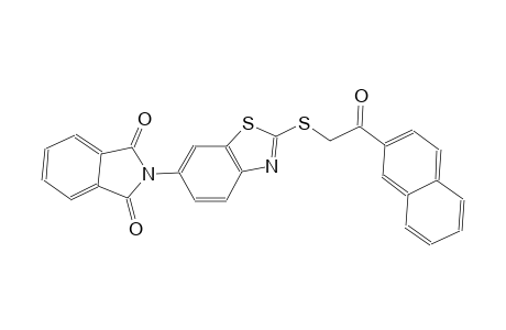 2-(2-{[2-(2-naphthyl)-2-oxoethyl]sulfanyl}-1,3-benzothiazol-6-yl)-1H-isoindole-1,3(2H)-dione