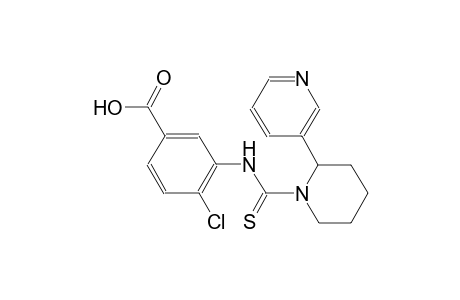 4-chloro-3-({[2-(3-pyridinyl)-1-piperidinyl]carbothioyl}amino)benzoic acid