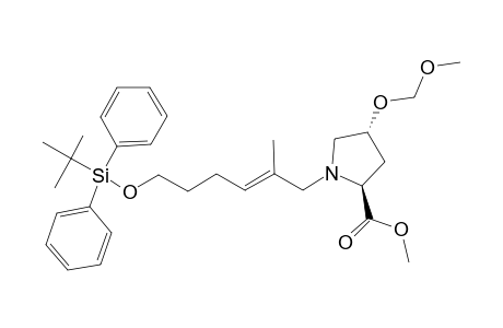 (2S,4R)-METHYL-1-[(E)-6-TERT.-BUTYLDIPHENYLSILYLOXY-2-METHYLHEX-2-ENYL]-4-(METHOXYMETHYLOXY)-PYRROLIDINE-2-CARBOXYLATE