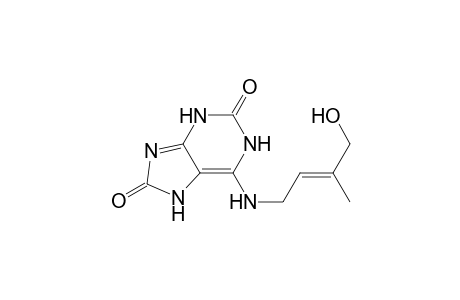 1H-Purine-2,8(3H,7H)-dione, 6-[(4-hydroxy-3-methyl-2-butenyl)amino]-, (E)-