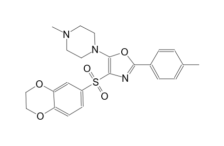 piperazine, 1-[4-[(2,3-dihydro-1,4-benzodioxin-6-yl)sulfonyl]-2-(4-methylphenyl)-5-oxazolyl]-4-methyl-