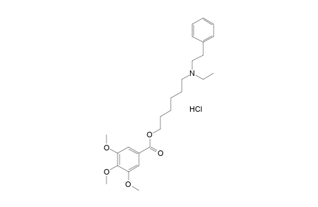 3,4,5-TRIMETHOXYBENZOIC ACID, 6-(ETHYLPHENETHYLAMINO)HEXYL ESTER, HYDROCHLORIDE