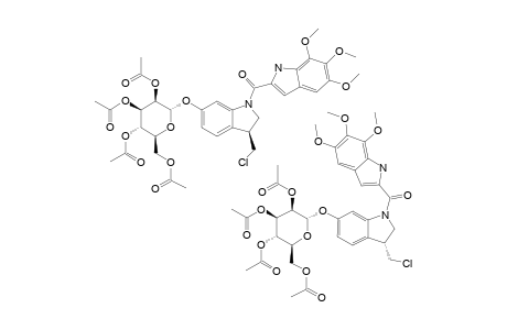 #19C;[(3R/S)-3-CHLOROMETHYL-1-(5,6,7-TRIMETHOXY-INDOL-2-YL-CARBONYL)-2,3-DIHYDRO-1H-INDOL-6-YL]-2,3,4,6-TETRA-O-ACETYL-ALPHA-D-MANNOPYRANOSIDE