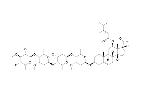 CYNANCHOGENIN-3-O-BETA-D-THEVETOPYRANOSYL-(1->4)-BETA-D-CYMAROPYRANOSYL-(1->4)-BETA-D-CYMAROPYRANOSYL-(1->4)-BETA-D-CYMAROPYRANOSIDE