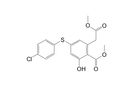 Methyl 4-[(4-Chlorophenyl)sulfanyl]-2-hydroxy-6-(2-methoxy-2-oxoethyl)benzoate
