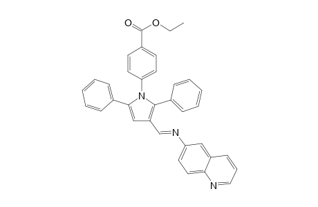 Benzoic acid, 4-[2,5-diphenyl-3-[(6-quinolinylimino)methyl]-1H-pyrrol-1-yl]-, ethyl ester