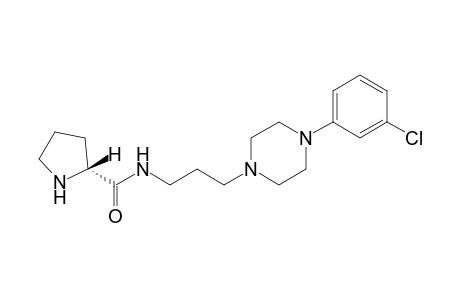 (2R)-N-[3-[4-(3-chlorophenyl)piperazin-1-yl]propyl]pyrrolidine-2-carboxamide