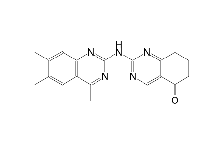 2-[(4,6,7-trimethyl-2-quinazolinyl)amino]-7,8-dihydro-5(6H)-quinazolinone