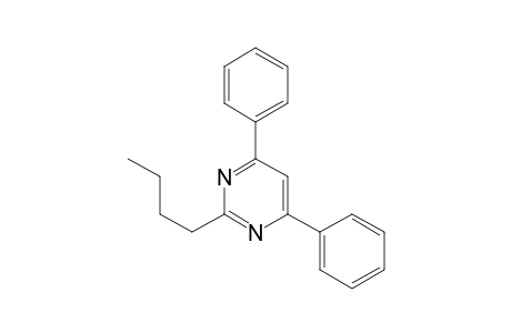 Pyrimidine, 2-butyl-4,6-diphenyl-
