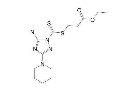 2-ETHOXYCARBONYLETHYL-(5-AMINO-3-PIPERIDINO-1,2,4-TRIAZOL-1-YL)-DITHIOCARBONATE