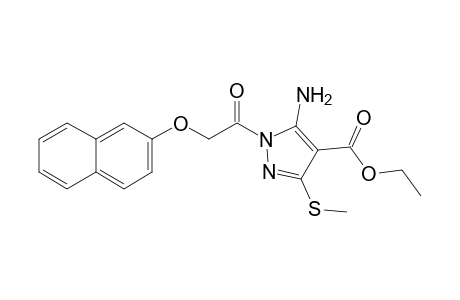 Ethyl 5-Amino-3-(methylthio)-1-[2-(naphthalen-3-yloxy)acetyl]-1H-pyrazole-4-carboxylate