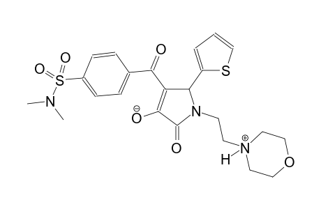 4-(4-(N,N-dimethylsulfamoyl)benzoyl)-1-(2-(morpholino-4-ium)ethyl)-2-oxo-5-(thiophen-2-yl)-2,5-dihydro-1H-pyrrol-3-olate