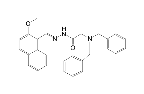 2-(dibenzylamino)-N-[(E)-(2-methoxy-1-naphthyl)methyleneamino]acetamide