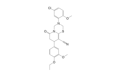 2H,6H-pyrido[2,1-b][1,3,5]thiadiazine-9-carbonitrile, 3-(5-chloro-2-methoxyphenyl)-8-(4-ethoxy-3-methoxyphenyl)-3,4,7,8-tetrahydro-6-oxo-