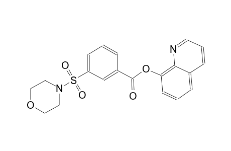 benzoic acid, 3-(4-morpholinylsulfonyl)-, 8-quinolinyl ester