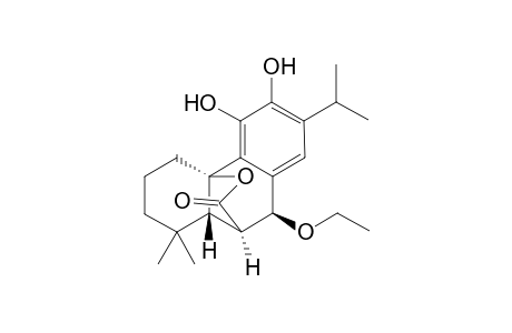 2H-10,4a-(Epoxymethano)phenanthren-12-one, 9-ethoxy-1,3,4,9,10,10a-hexahydro-5,6-dihydroxy-1,1-dimethyl-7-(1-methylethyl)-, [4aR-(4a.alpha.,9.beta.,10.alpha.,10a.beta.)]-