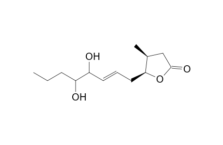 (cis)-5-(4',5'-Dihydroxyoct-2'-enyl)-4-methyl-tetrahydrofuran-2-one