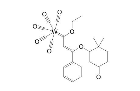 (3Z)-1,1,1,1,1-Pentacarbony-2-ethoxy-4-(6,6-dimethoxy-3-oxocyclohex-1-enyloxy)-4-phenyl-1-tungsta-1,3-butadien