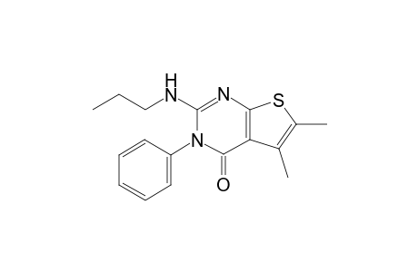 2-(Propylamino)-5,6-dimethyl-3-phenylthieno[2,3-d]pyrimidin-4(3H)-one