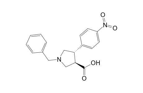 (3R,4S)-1-benzyl-4-(4-nitrophenyl)pyrrolidine-3-carboxylic acid