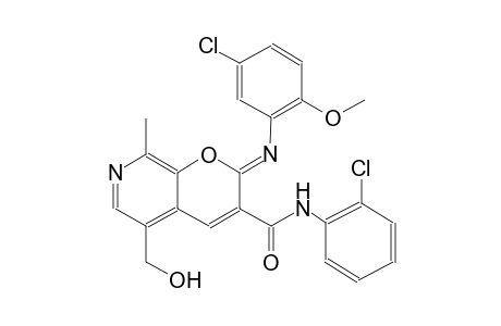 2H-pyrano[2,3-c]pyridine-3-carboxamide, 2-[(5-chloro-2-methoxyphenyl)imino]-N-(2-chlorophenyl)-5-(hydroxymethyl)-8-methyl-, (2Z)-