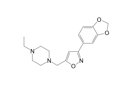 Piperazine, 1-[[3-(1,3-benzodioxol-5-yl)-5-isoxazolyl]methyl]-4-ethyl-