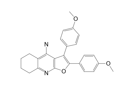 4-AMINO-5,6,7,8-TETRAHYDRO-2,3-DI-(PARA-METHOXYPHENYL)-FURO-[2,3-B]-QUINOLINE