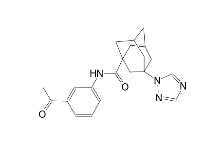 N-(3-acetylphenyl)-3-(1H-1,2,4-triazol-1-yl)-1-adamantanecarboxamide