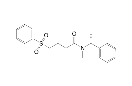 2-N-Dimethyl-N-(1'-phenylethyl)-4-phenylsulfonyl)butanamide