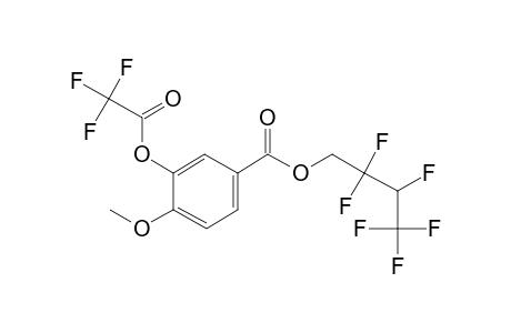 3-Hydroxy-4-methoxybenzoic acid, o-trifluoroacetyl-, 2,2,3,4,4,4-hexafluorobutyl ester