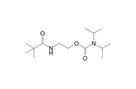 2-(2,2-dimethylpropanoylamino)ethyl N,N-di(propan-2-yl)carbamate