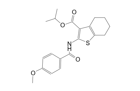 isopropyl 2-[(4-methoxybenzoyl)amino]-4,5,6,7-tetrahydro-1-benzothiophene-3-carboxylate