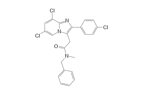 N-Benzyl-N-methyl-2-[6',8'-dichloro-2'-(p-chlorophenyl)imidazo[1,2-a]pyridin-3'-yl]-acetamide