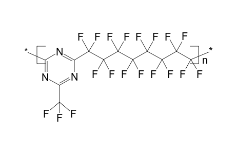 Poly(2-perfluorooctamethylene-4-trifluoromethyltriazine)