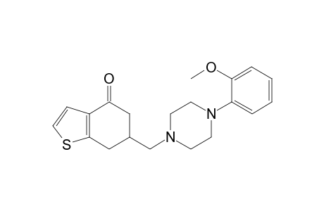 1-[(4-oxo-4,5,6,7-tetrahydrobenzo[b]thiophen-6-yl)methyl]-4-(o-methoxyphenyl)piperazine