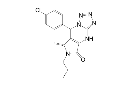 5H-pyrrolo[3,4-d]tetrazolo[1,5-a]pyrimidin-5-one, 8-(4-chlorophenyl)-4,6,7,8-tetrahydro-7-methylene-6-propyl-