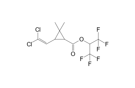 [2,2,2-trifluoro-1-(trifluoromethyl)ethyl] 3-(2,2-dichlorovinyl)-2,2-dimethyl-cyclopropanecarboxylate