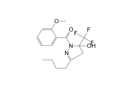 3-butyl-1-(2-methoxybenzoyl)-5-(trifluoromethyl)-4,5-dihydro-1H-pyrazol-5-ol