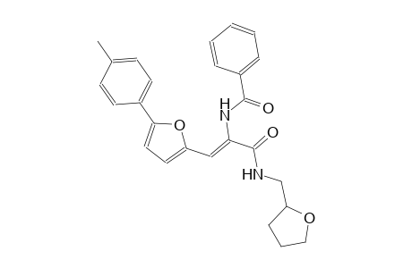 N-[(Z)-1-[5-(4-methylphenyl)-2-furanyl]-3-oxo-3-(2-oxolanylmethylamino)prop-1-en-2-yl]benzamide