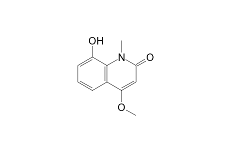 4-Methoxy-1-methyl-8-oxidanyl-quinolin-2-one
