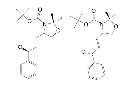 (4S,3'RS)-(3'-HYDROXY-3'-PHENYLPROP-1'(E)-ENYL)-2,2-DIMETHYL-OXAZOLIDINE-3-CARBOXYLIC-ACID-TERT.-BUTYLESTER