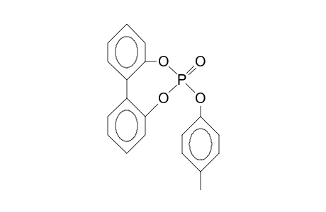 6-(4-Methyl-phenoxy)-dibenzo(D,F)(1,3,2)dioxaphosphepin 6-oxide