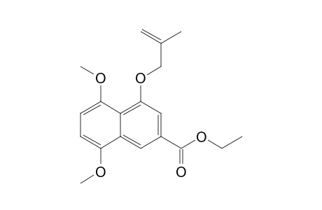 Ethyl 5,8-dimethoxy-4-(2-methylprop-2-enyloxy)-2-naphthoate