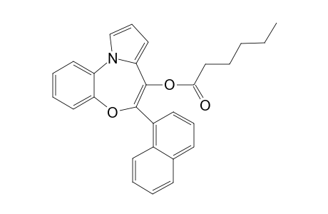 7-(Hexanoyloxy)-6-(naphth-1'-yl)pyrrolo[2,1-d]-(1,5)-benzoxazepine