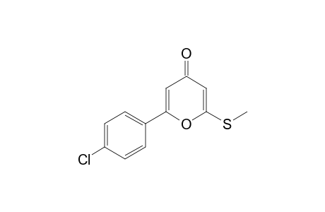 2-(4-Chlorophenyl)-6-(methylthio)-4-pyranone