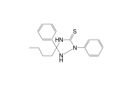 1,2,4-triazolidine-3-thione, 5-butyl-2,5-diphenyl-