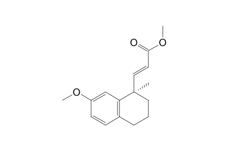 (E)-3-[(1R)-7-methoxy-1-methyl-3,4-dihydro-2H-naphthalen-1-yl]-2-propenoic acid methyl ester