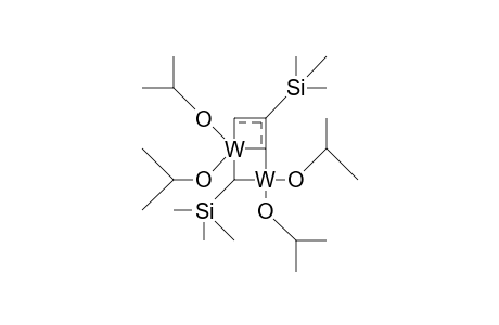(/.my./-2-Trimethylsilyl-allyl)-(/.my./-trimethylsilyl-methylene)-tetrakis(isopropyloxy) ditungsten