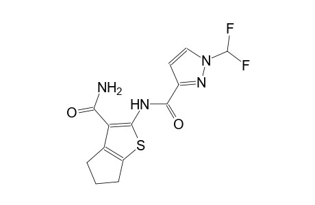 N-[3-(aminocarbonyl)-5,6-dihydro-4H-cyclopenta[b]thien-2-yl]-1-(difluoromethyl)-1H-pyrazole-3-carboxamide