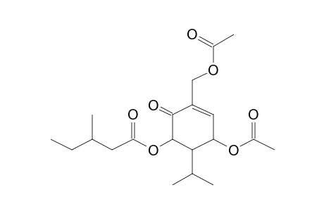 [5-Acetyloxy-3-(hydroxymethyl)-2-oxo-6-propan-2-ylcyclohex-3-en-1-yl] 3-methylpentanoate, ac derivative